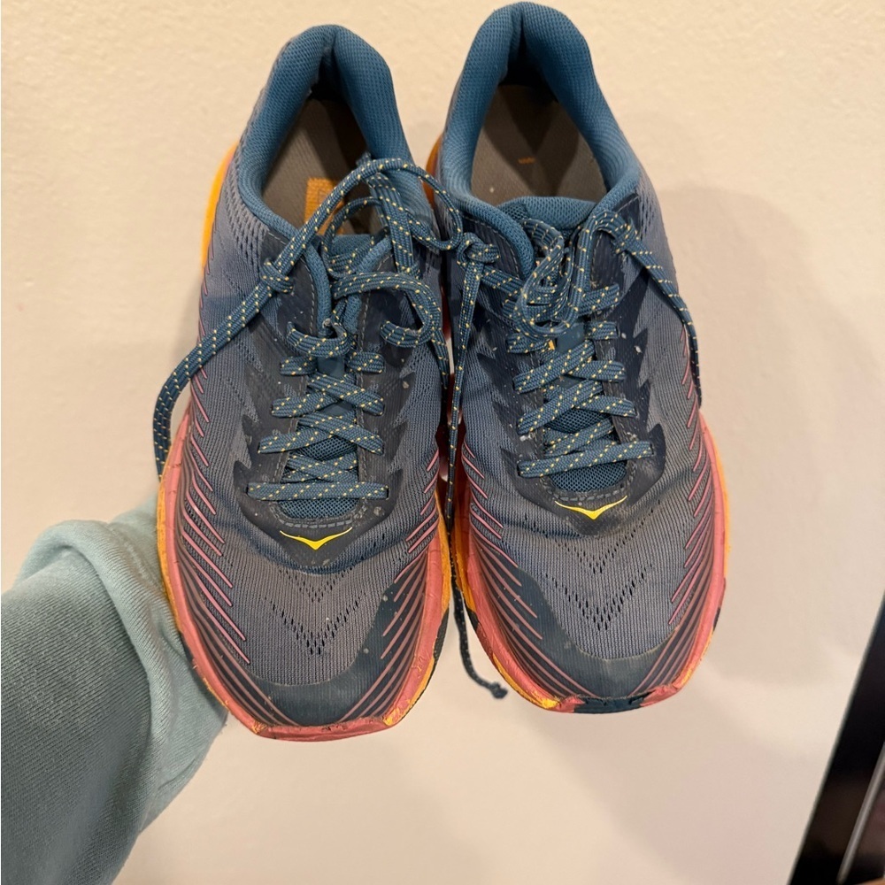 Hoka Athletic Shoes in Black and Yellow 7 - Picture 2 of 6